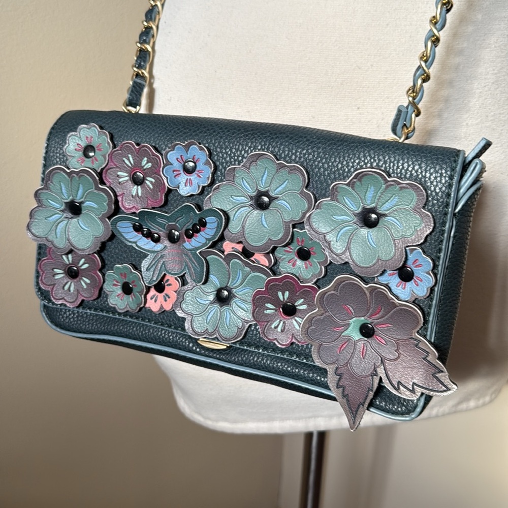 Floral Embellished Women's Crossbody Bag - Picture 4 of 17